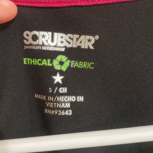 Black Scrub Top - Picture 3 of 5